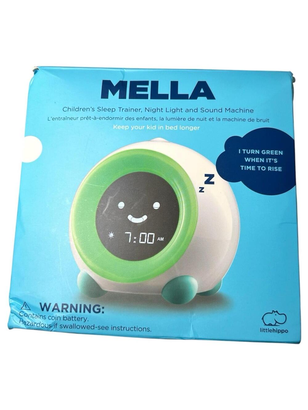 LittleHippo MELLA Ready to Rise Children's Trainer, Clock, & Night Light OpenBox